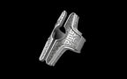 "Asteraph" Future Tribal Patterned Symmetrical Ring - Sterling Silver / Brass / Bronze