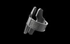 "Asteraph" Future Tribal Patterned Symmetrical Ring - Sterling Silver / Brass / Bronze