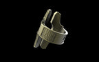 "Asteraph" Future Tribal Patterned Symmetrical Ring - Sterling Silver / Brass / Bronze