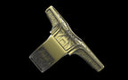 "Asteraph" Future Tribal Patterned Symmetrical Ring - Sterling Silver / Brass / Bronze