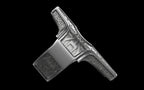 "Asteraph" Future Tribal Patterned Symmetrical Ring - Sterling Silver / Brass / Bronze
