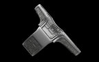 "Asteraph" Future Tribal Patterned Symmetrical Ring - Sterling Silver / Brass / Bronze