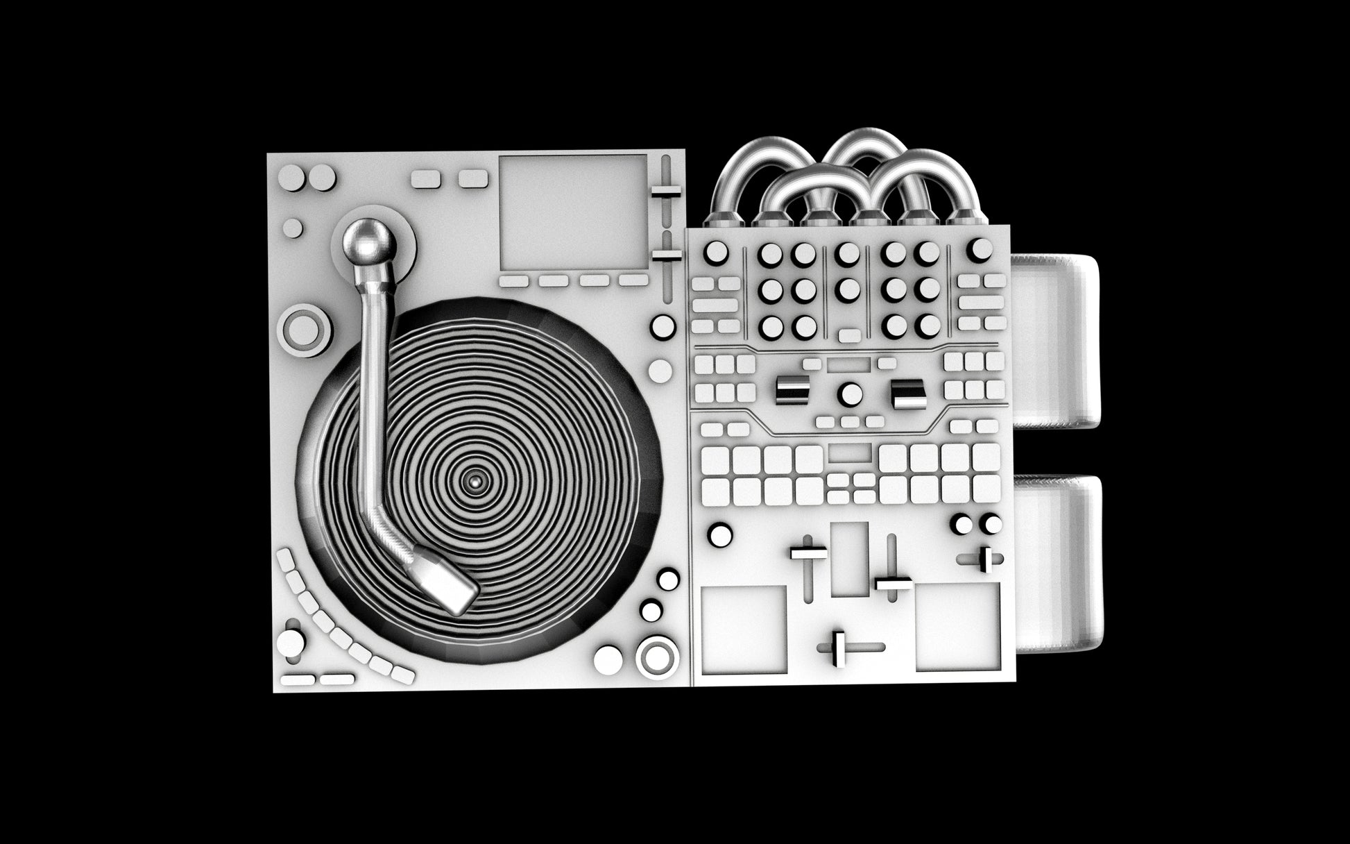 Turn Table / Mixer Hat Clip