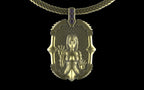 "Dissipation Error" Biomechanical Cyberpunk Pendant with Chain - Sterling Silver / Brass / Bronze