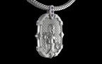 "Dissipation Error" Biomechanical Cyberpunk Pendant with Chain - Sterling Silver / Brass / Bronze
